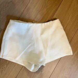 Elegant Cream Women's Shorts